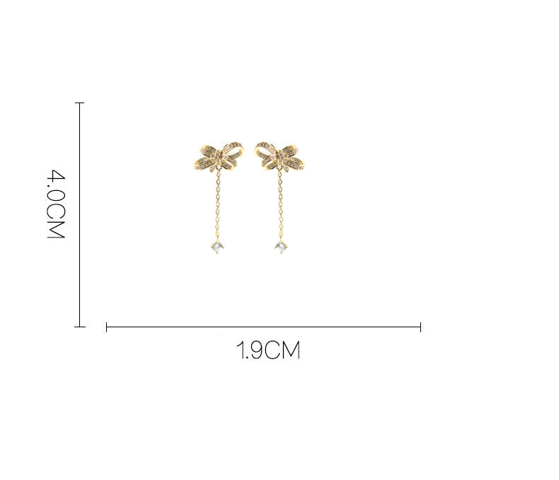 Bow Drop Earrings