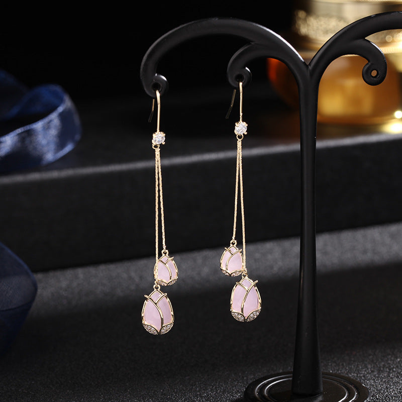 Tulip Cat’s Eye Earrings