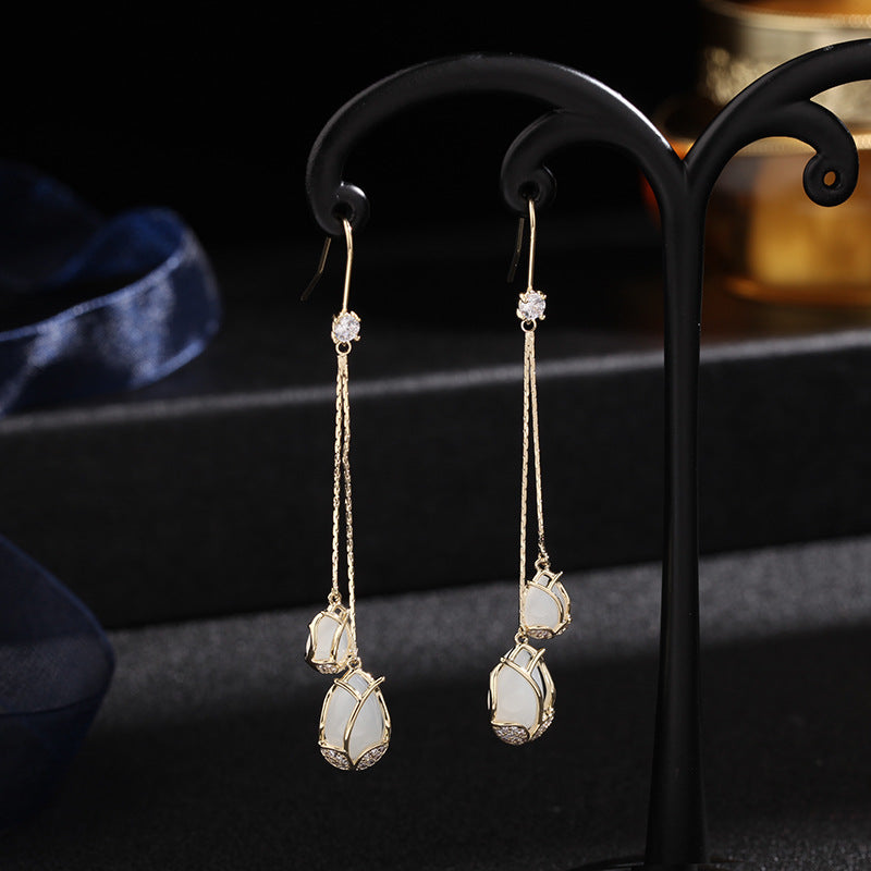 Tulip Cat’s Eye Earrings
