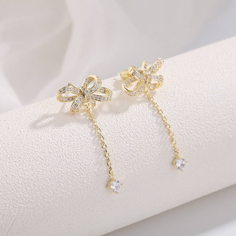 Bow Drop Earrings