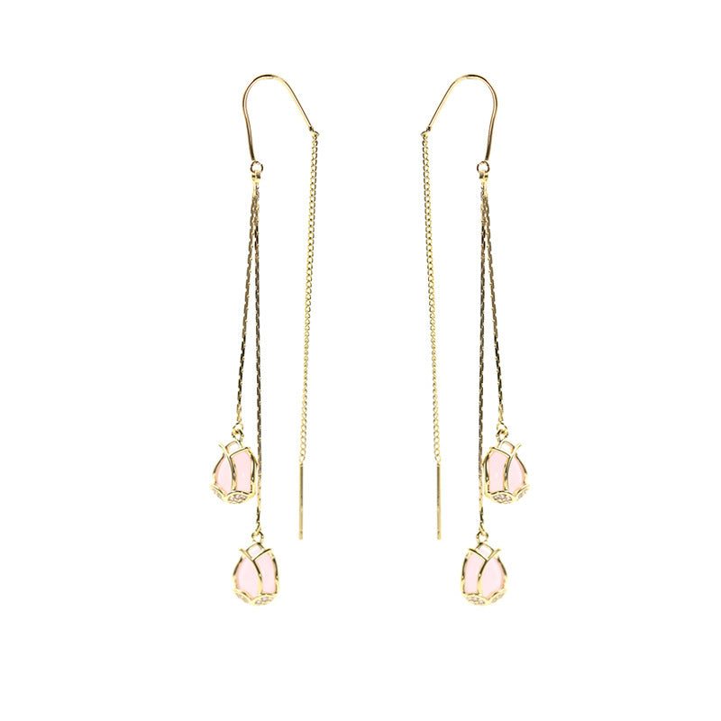 Tulip Cat’s Eye Earrings