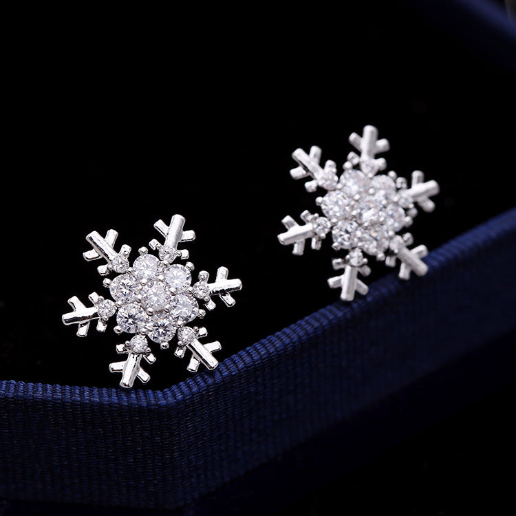 Snowflake Tassel Earrings