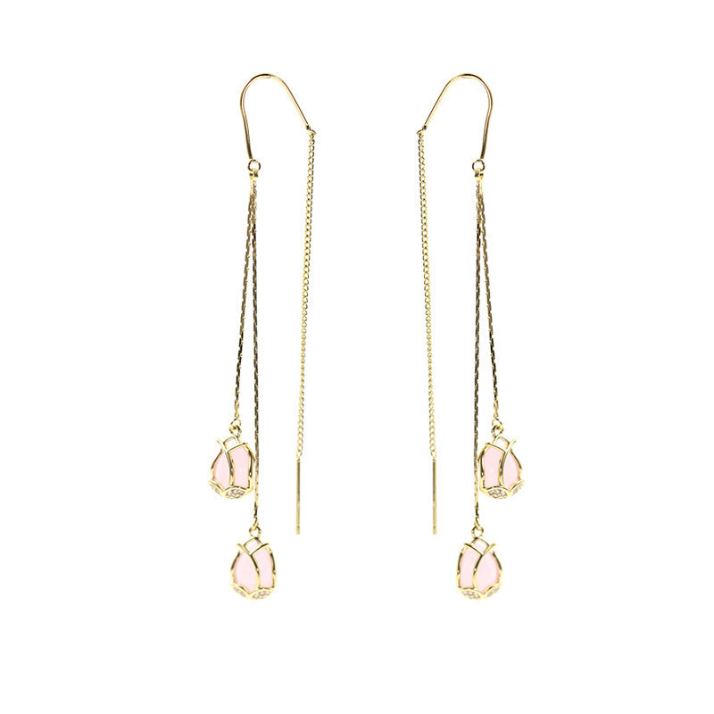 Tulip Cat’s Eye Earrings
