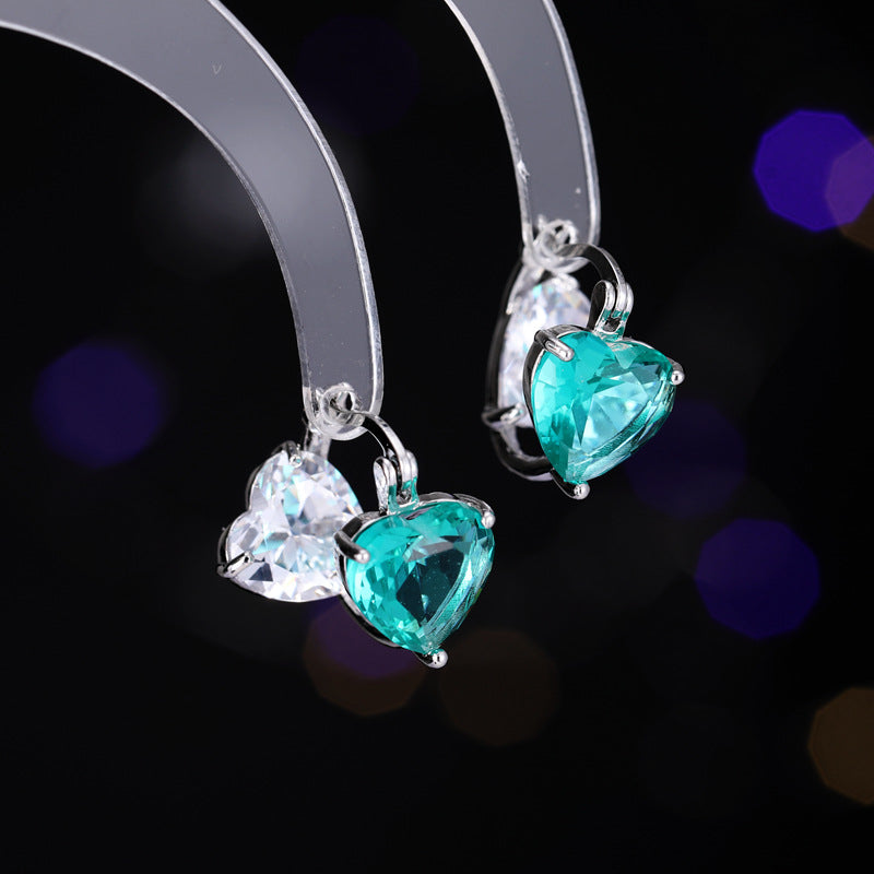 Two-Tone Reversible Heart-Shaped Ear Cuffs