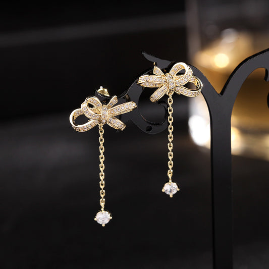 Bow Drop Earrings