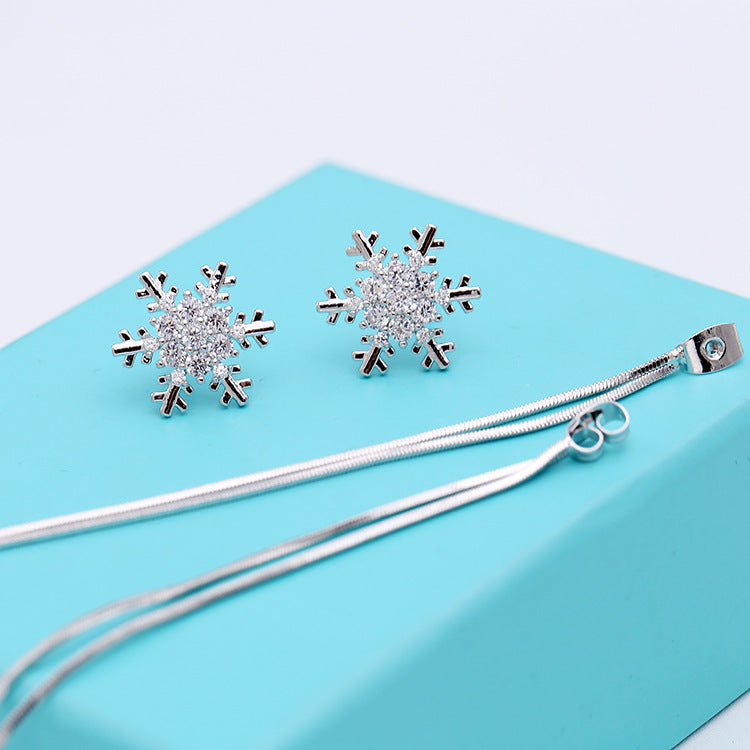 Snowflake Tassel Earrings
