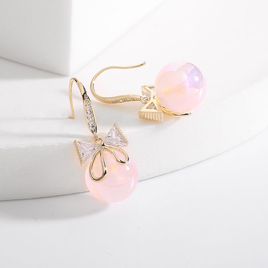 Refreshing Pearl BowHook Earrings